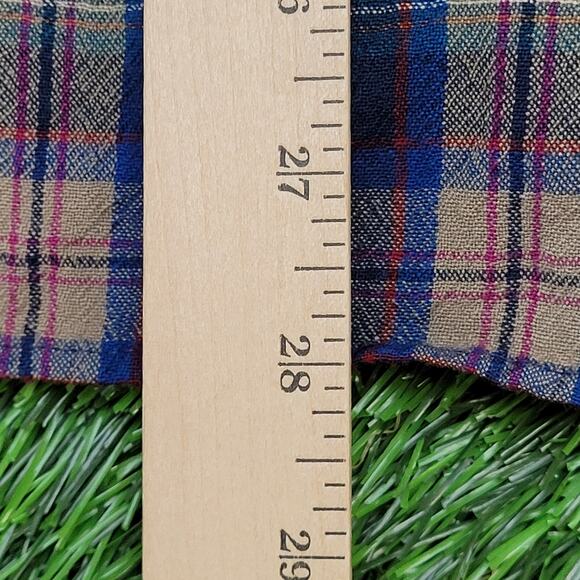 Vintage 80s Pendleton Western Plaid Shirt XL 22x28 Hippie - Picture 5 of 15